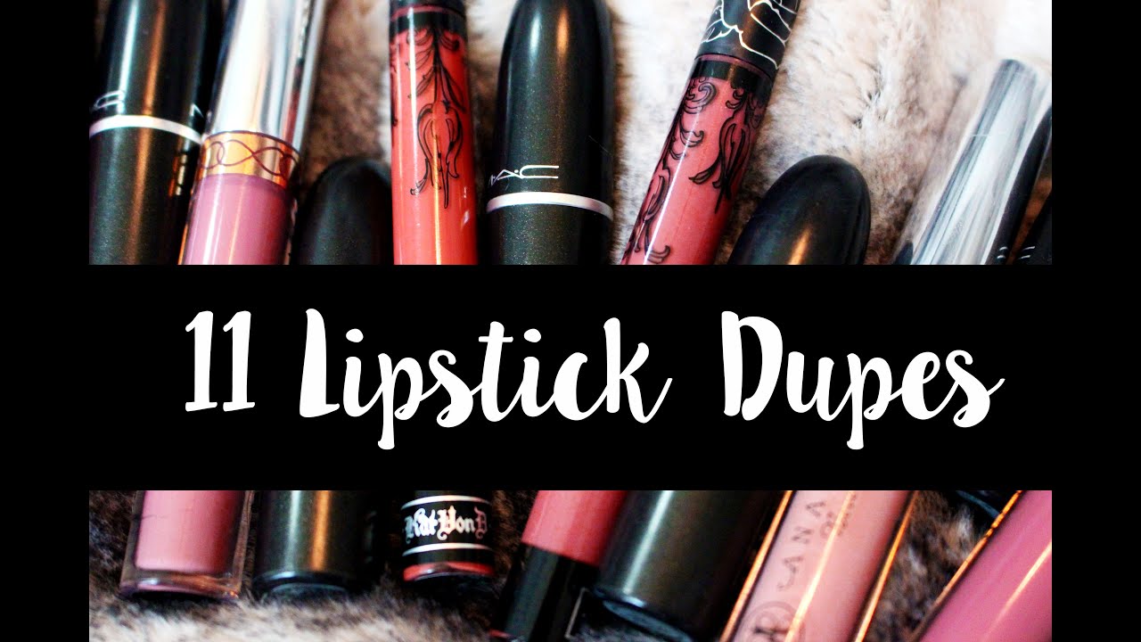 11 Lipstick & Liquid Lipstick Dupes | MAC, Kat Von D, Anastasia Beverly Hills, and Stila - YouTube
