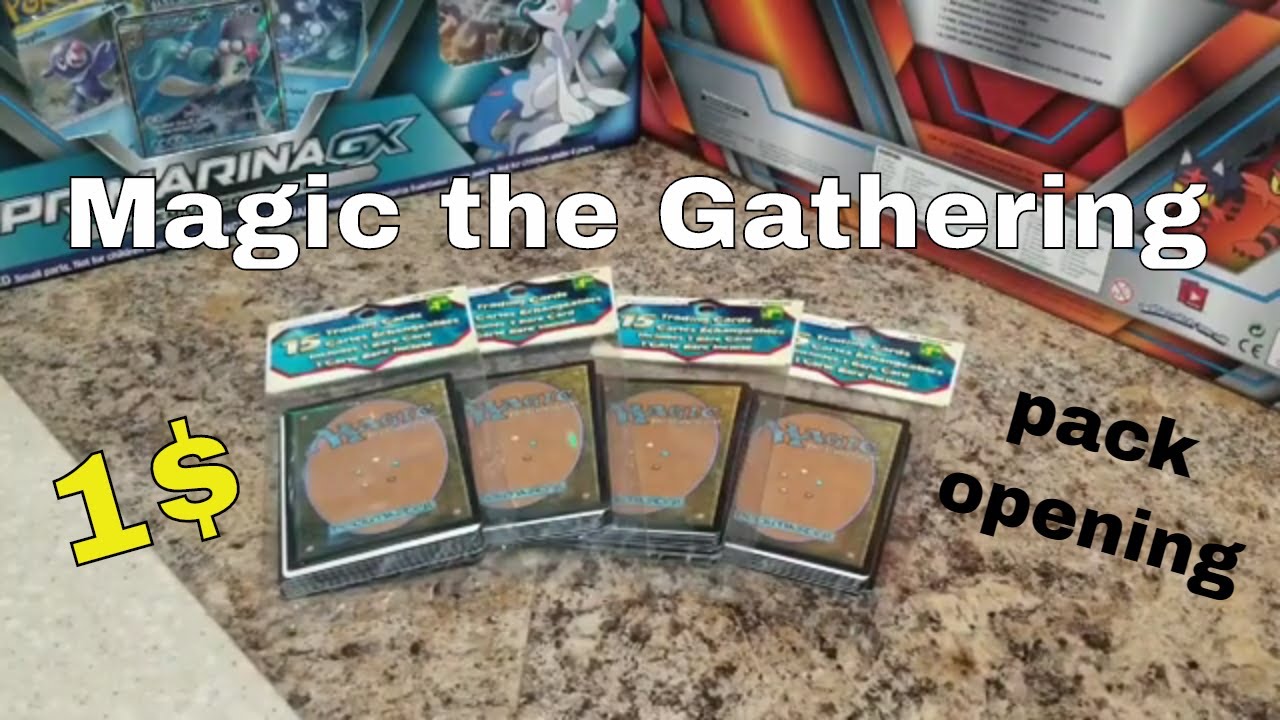 Dollar store Magic the Gathering cards. Are they worth the 1.50?? - YouTube