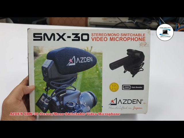 Azden SMX-30 Stereo/Mono switchable video microphone - YouTube