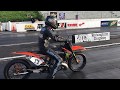 Holeshot! Very Trick KTM Dragbike in Action! Inside Look at Unique Motorcycle