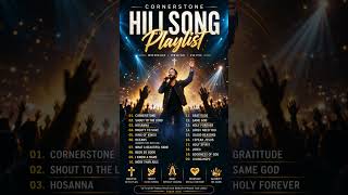 HILLSONG PLAYLIST 2026 🙏 Best Christian Worship Songs  Cornerstone, Oceans, Hosanna & More