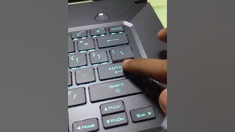 How to press enter key on laptop