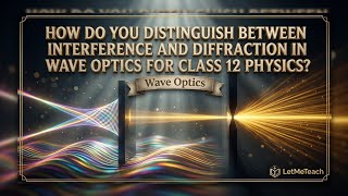 Interference vs Diffraction Class 12 Wave Optics | Physics | LetMeTeach