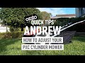 How to adjust PXC Cylinder Mower Blades [PXCPM-018]  - Ozito Quick Tips