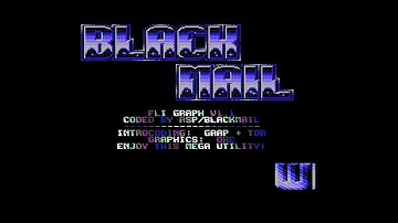 Commodore 64 demo: Black Mail - FLI Graph v1.1 intro (1989)