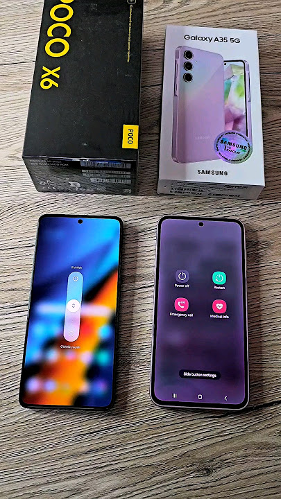 Galaxy A35 vs Poco X6 test