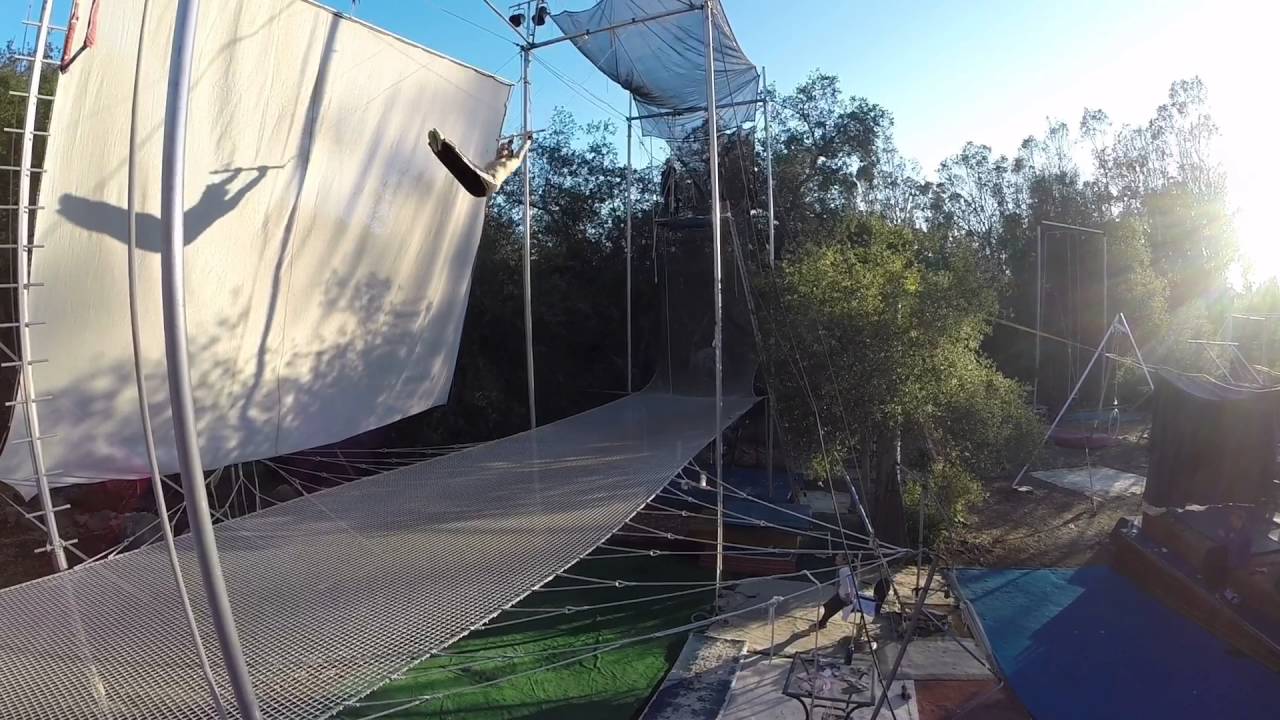 Trapeze High Drone Footage - Kenny's Double