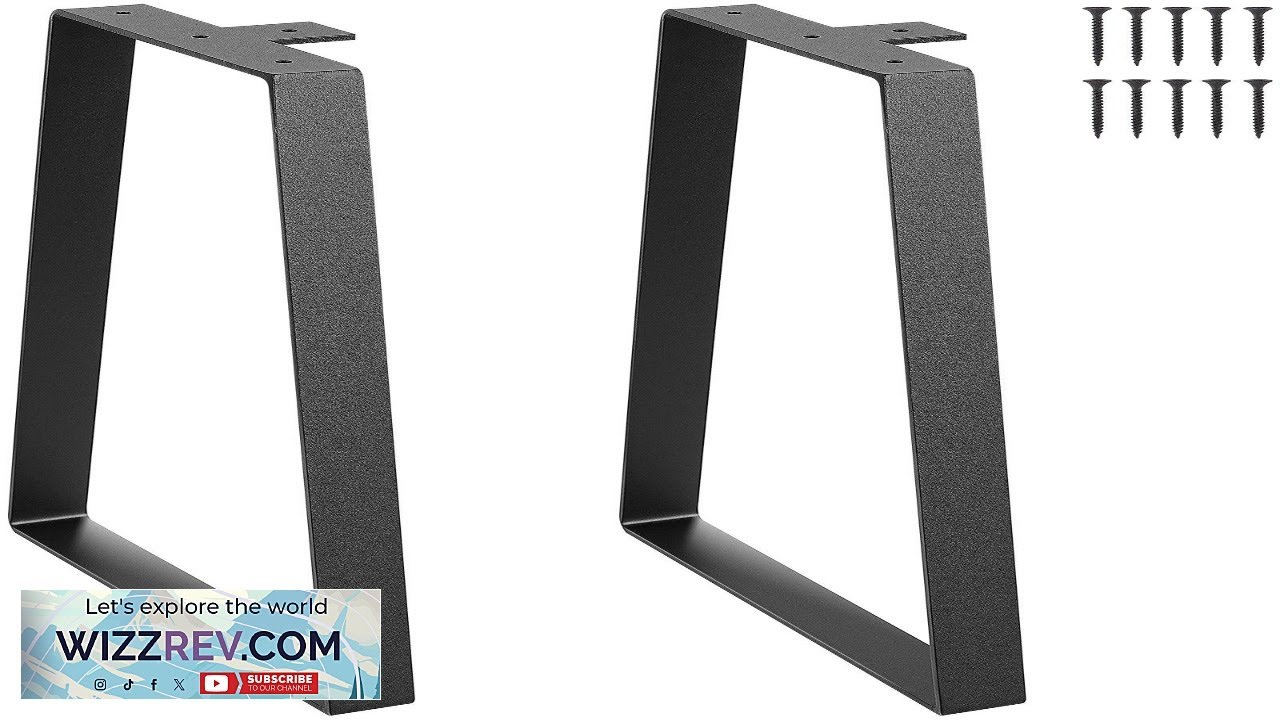 VEVOR 16 inch Trapezoid Steel Table Legs Replacement Furniture Legs Set Review
