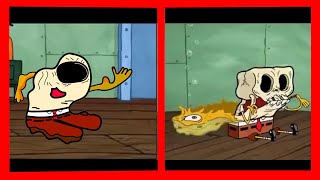 Spongebob Removing A Splinter In Among Us Full Animation