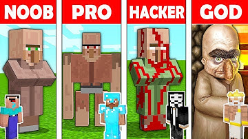 MINECRAFT - NOOB vs PRO vs HACKER vs GOD : VILLAGER MUTANT in Minecraft! AVM SHORTS ANIMATION