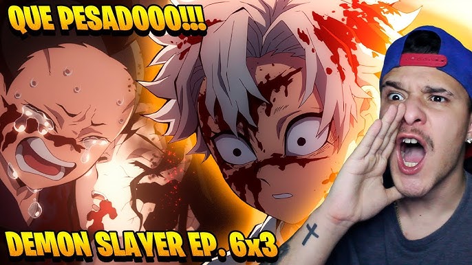 REACT: DEMON SLAYER (Kimetsu No Yaiba) 3 Temporada Episódio 7/O LUA  SUPERIOR 4 SE FUNDIU! 