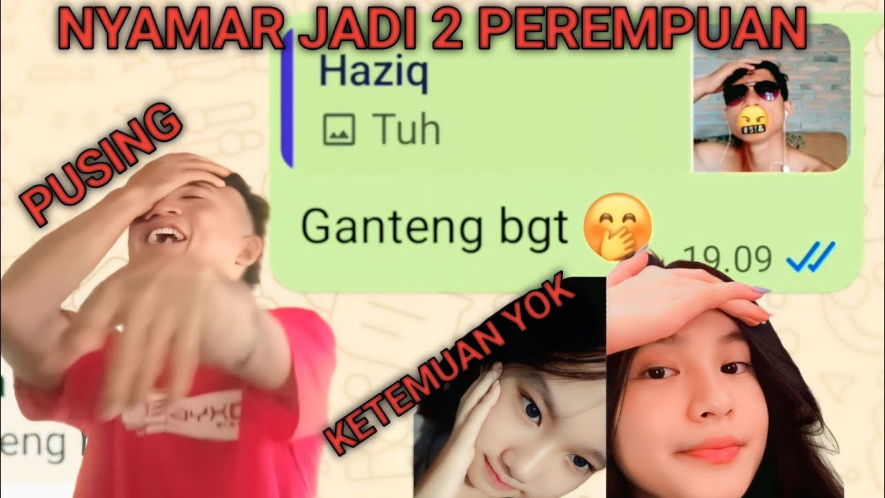 PRANK OKTA NYAMAR JADI 2 PEREMPUAN ENDING NYA NGAKAK ABIS 