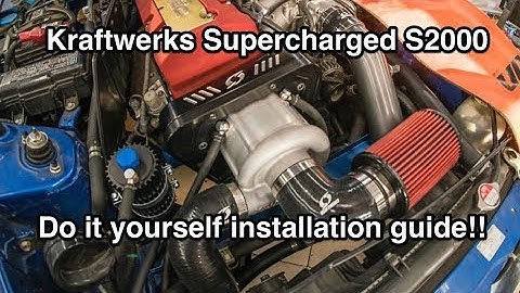 DIY - S2000 Supercharger install - Kraftwerks Kit Review & Dyno!!
