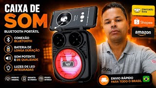 Caixa de Som Bluetooth Altomex AL-1183 Original | Compacta, Potente e com Rádio FM 