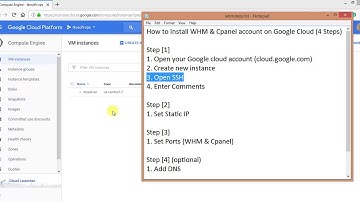 How to Install WHM & Cpanel account on Google Cloud (Step 1)