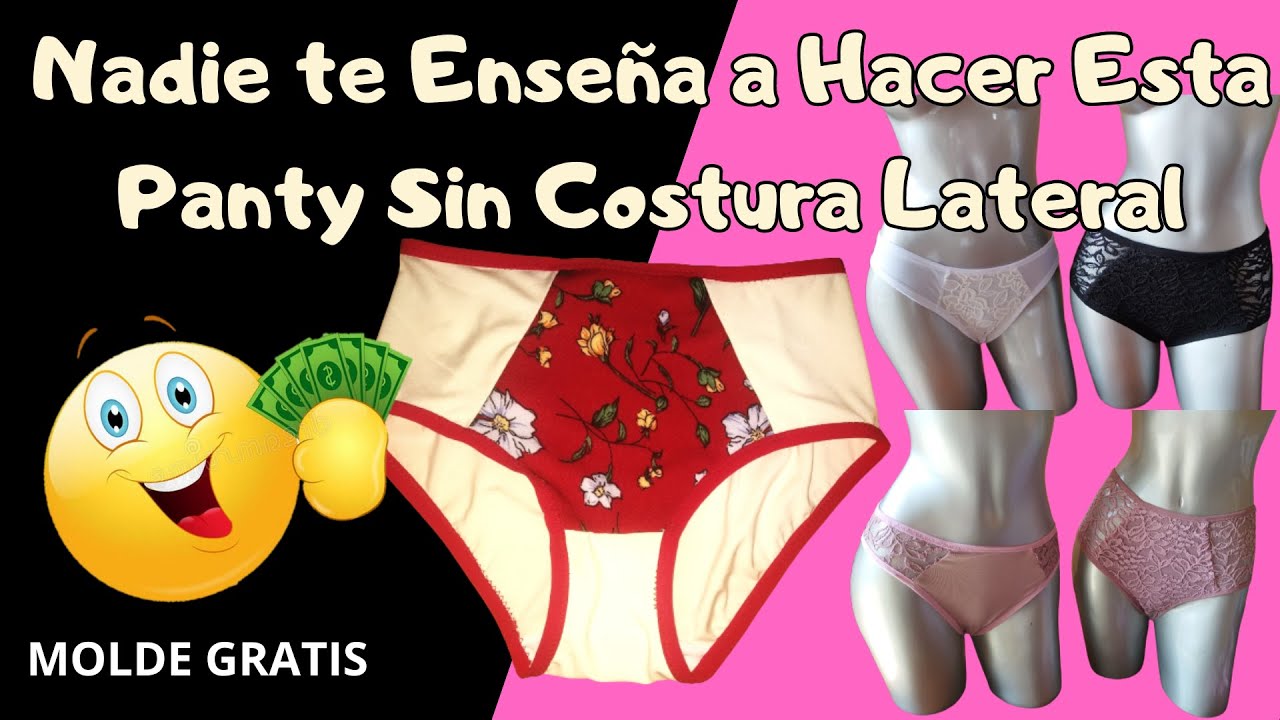 Cómo hacer 💥PANTY SIN COSTURA Lateral, Señorial, Tanga Tradicional, 👉