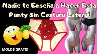 Cómo hacer PANTY SIN COSTURA Lateral, Señorial, Tanga Tradicional, Paso a Paso Muy Facil y Rapido