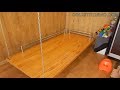 ПОДВЕСНАЯ кровать из фанеры / Как сделать мебель своими руками
