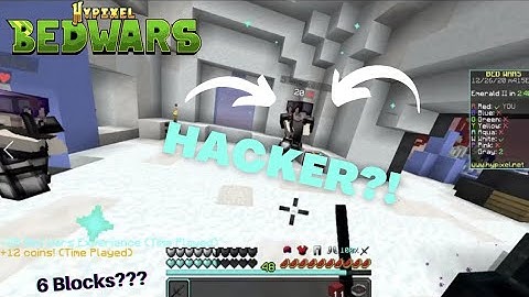 beating a HACKER in Hypixel Bedwars!
