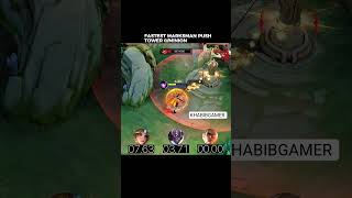 0/ MINION PUSH TURRET MARKSMAN HERO #mobilelegends #mlbb #mobile #mlbbcreatorcamp #ml