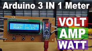 How To Make AC 3 In 1 Meter | Arduino Project