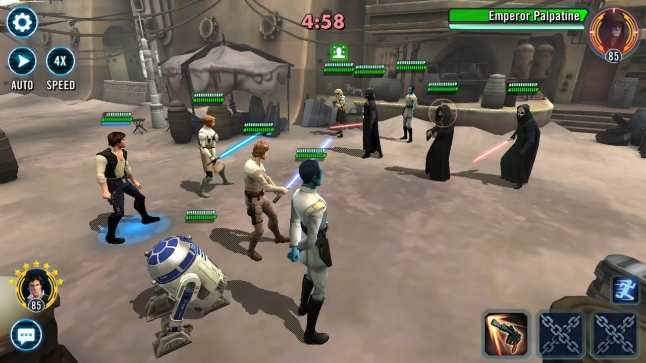 CLS Titans vs Palpatine Unique Zeta Star Wars Galaxy of Heroes YouTube