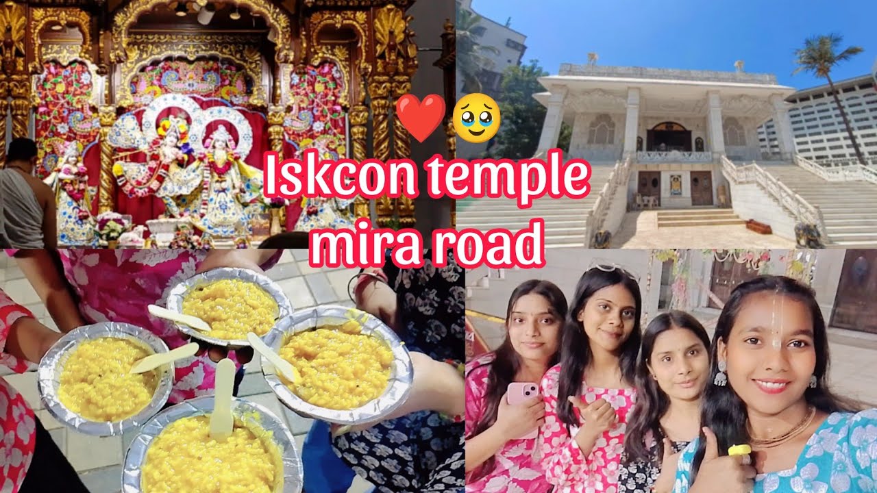 Iskcon temple Mira Road 🥹❤️🦚||  Anshika Gupta New vlog || Mumbai Maharashtra 