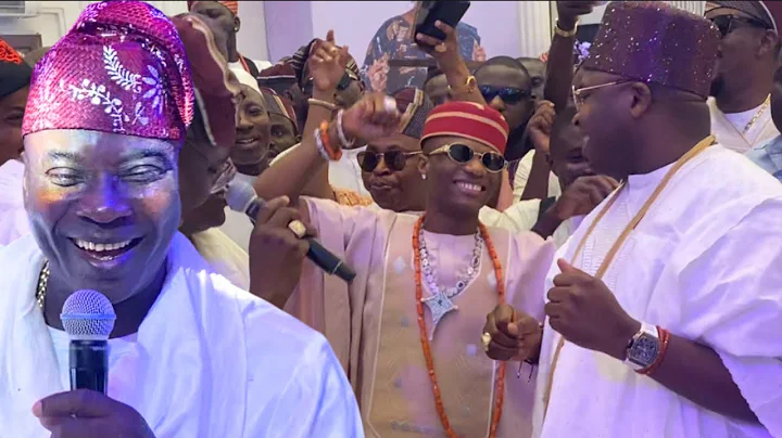 King Wasiu Ayinde And Oba Ademola Elegushi In Playful Mood With WizKid At His Mother's Final ßurial