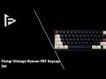 Firstgr typing soud test retro roman pbt keycap set