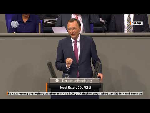 Aufnahme von Flüchtlingen | Rede Josef Oster, MdB