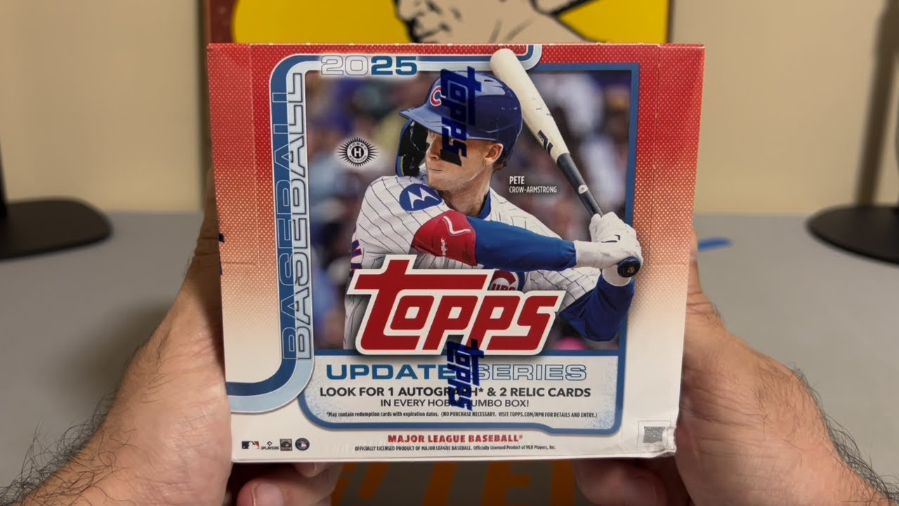 Обновление Topps 2025 года, Jumbo Hobby Box №3 — Black Gold Gold RC /50 + бонусный авто!!!