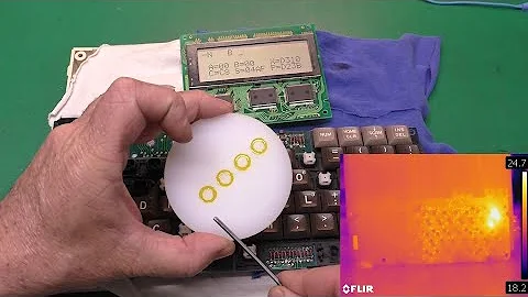 Epson HX-20: Can we repair the ‘nonrepairable’ keyboard with the help of a FLIR laboratory camera?