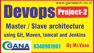 Devops project-2 |  Master/slave architecture using Git, Maven, tomcat and Jenkins | Devops Course