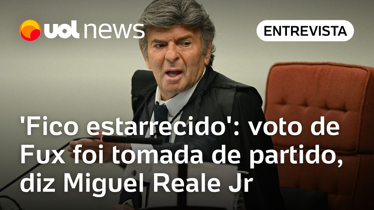 Voto de Fux não foi jurídico e mostra que ministro tomou partido no plano político, avalia Reale Jr.