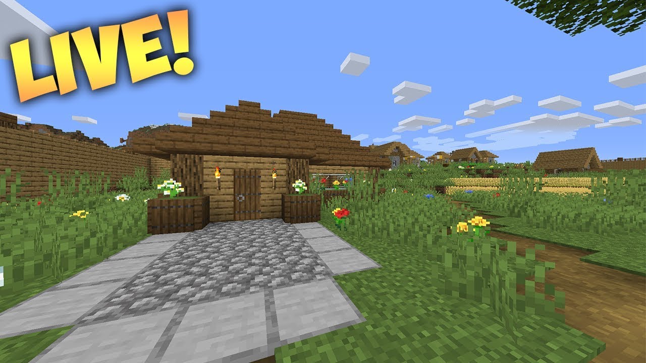Minecraft 1.14 Survival - Playing in my let's play world - YouTube