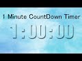 1 Minute CoutDown Timer (Sky) 1分カウントダウンタイマー 1920x1080