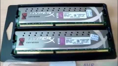 Unboxing Kingston HyperX Genesis DDR3 2x4GB KHX1600C9D3X2K2/8GX