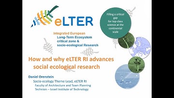 LTSER: How and why eLTER RI advances social ecological research - eLTER