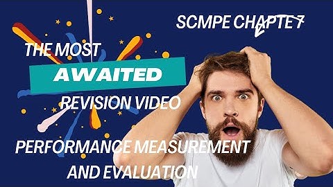CA Final SCMPE Ch - 7 performance measurement and evaluation revision video #scmpe #cafinal