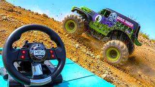 Real Steering Wheels Vs Rc Monster Trucks - Ultimate Hill Climb Rc Adventures