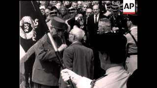 CHARLES DE GAULLE AT MARNE ANNIVERSARY - NO SOUND