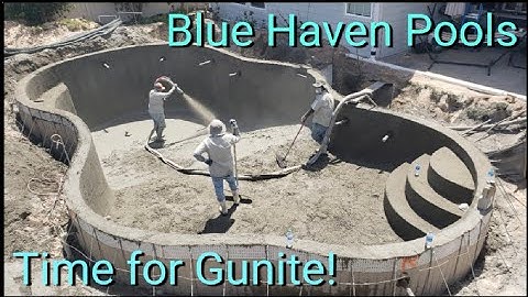 Blue Haven Pools Time-lapse //Time for Gunite