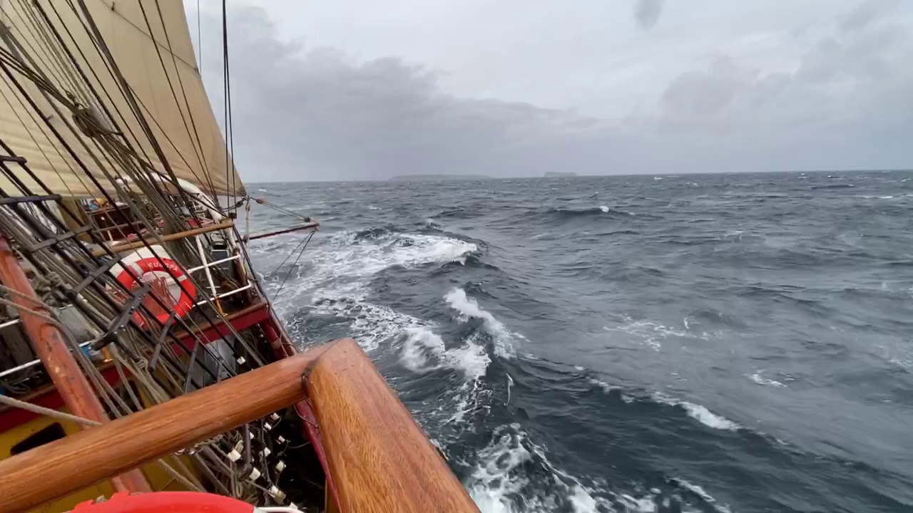 sailing around cape horn on a cruise ship