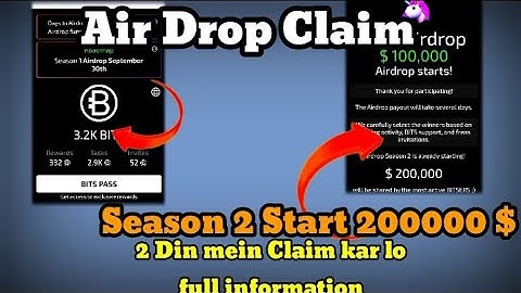 Bits Airdrop Kaise Claim Kare | Bits Airdrop| Bits Airdrop Payout | Bits Airdrop Season 2 Start|