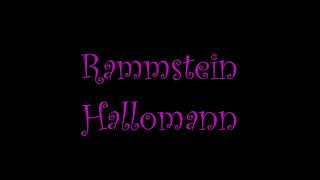 Rammstein - Hallomann (Lyrics)