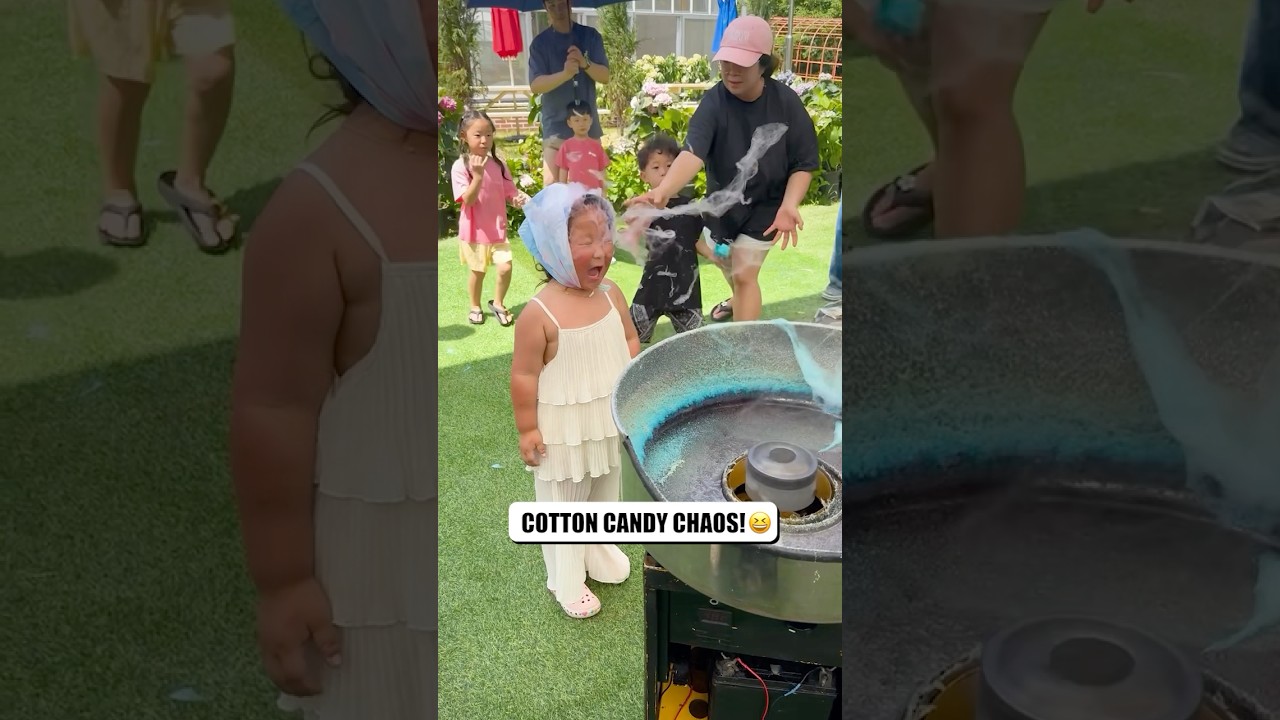Little Girl vs. Cotton Candy