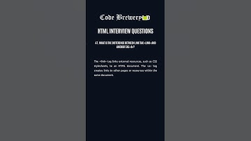 47. What is the difference between link tag link and anchor tag a?