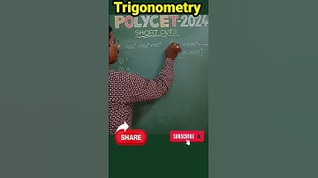 Trigonometry Shortcuts for POLYCET 2024 || Trick#22 #viral