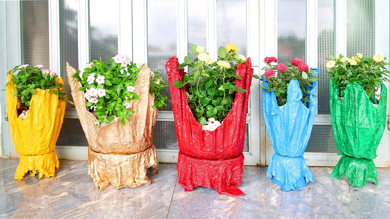 Colorful Flower Pots : New Colorful Flower Pots Planters Mini Plastic