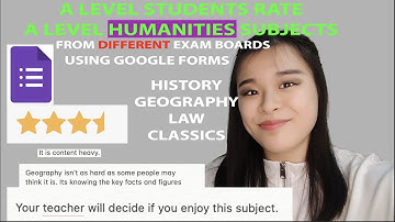 A level students rate Law, Classics, Geography and History